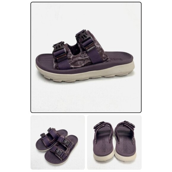 Merrell Sz 7 Purple Hut Ultra Wrap Slide Sandals - Picture 12 of 13